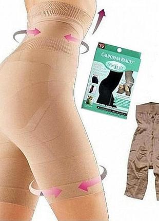 Белье для коррекции фигуры california beauty slim n lift стягивающие шорты с высокой талией