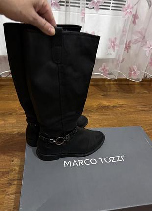 Черевики жіночі marco tozzi чорні 36 розмір шкіра