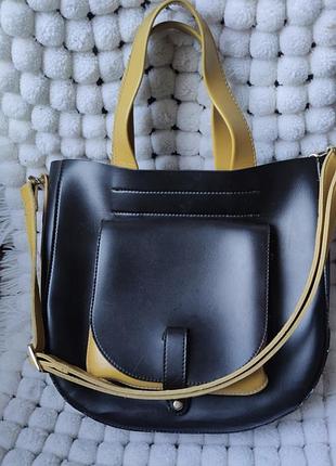 Сумка тоут elizabeth bag   з екошкіри кольору гіркого шоколаду   індонезія