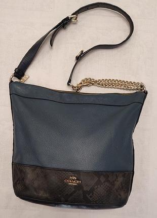Женская кожаная сумка coach