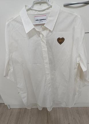Новая оригинальная рубашка karl lagerfeld paris limited edition, размер l