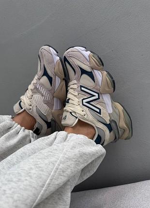 Кроссовки женские new balance 9060 | moonrock linen premium