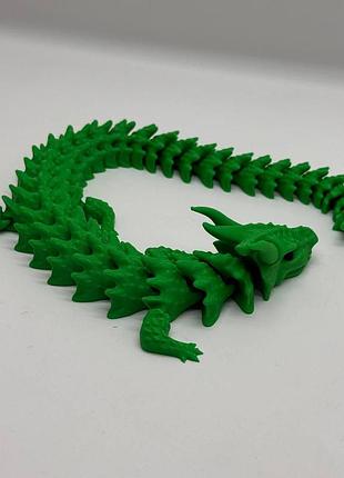 Флексі іграшка «дракон» — рухомий 3d-дракон (зелений)