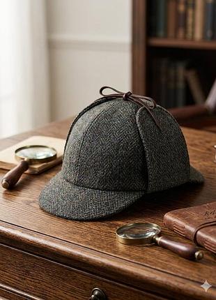 : оригінальний вовняний капелюх шерлока failsworth sherlock harris tweed (розмір m)