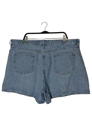 Голубые джинсовые шорты asos design curve 3