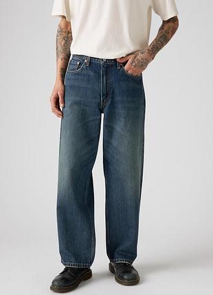 Мужские джинсы levi's 578 baggy a47500044 – темно-синие, широкие оверсайз 90-х, 100% хлопок. оригинал.