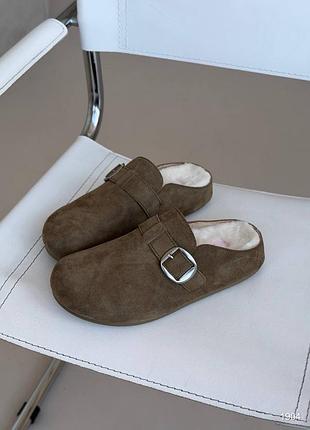 Утепленные мюли 5