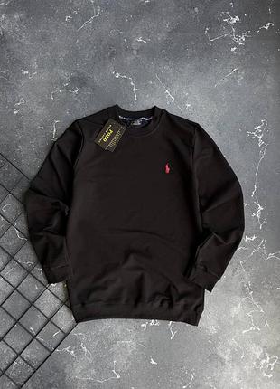 Чоловіча кофта polo ralph lauren в чорному кольорі