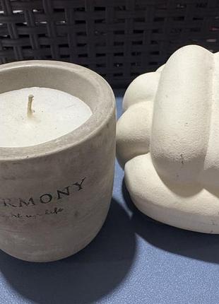 Свічка jysk harmony в бетонному горщику