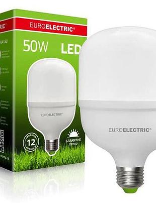 Лампа светодиодная euroelectric 50w e27 6500k
