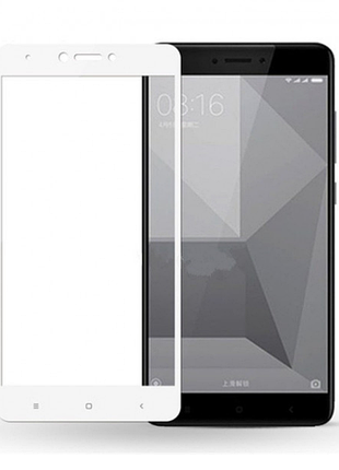 Защитное стекло 5d future full glue для xiaomi redmi note 4x white