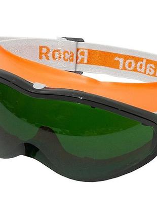 Очки защитные roca labor (линза не потеющая пк стекло, антицарапина) линза зелёная