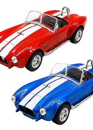 Машина 260093u "shelby cobra 427 sc 1965" червона, синя technodrive