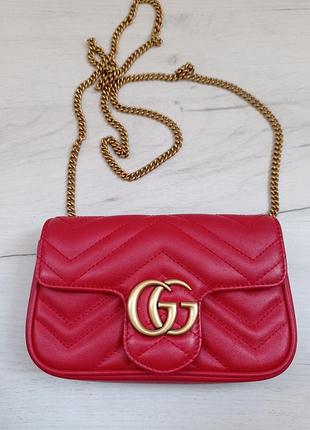 Мінісумка через плече gucci gg marmont
