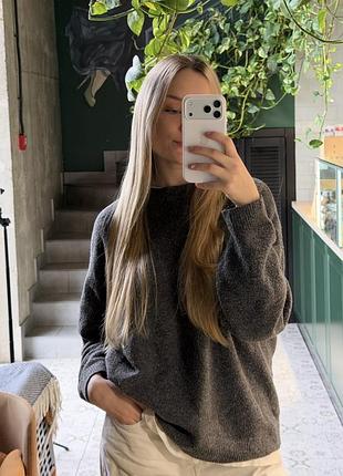 Сірий светр pull&bear 2