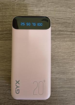 Повербанк gyx slim 20000 mah, 3a quick charge