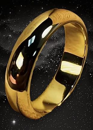 Классическое обручальное кольцо из титановой стали liresmina jewelry 8 мм золотистое 18k размер 17