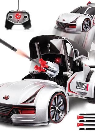 Машинка стріляюча, трансформер на радіокеруванні velocity demon (uzl033)