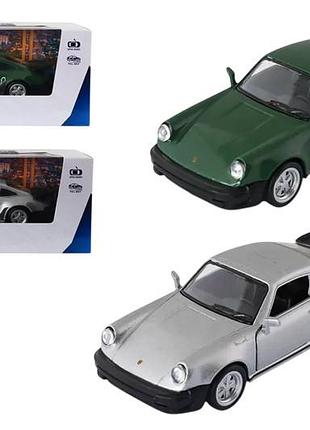 Машина 250413u "porsche 911 turbo 3.3 1978" сіра, темно-зелена technodrive