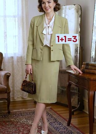 1+1=3 🎁 шикарный шерстяной костюм с юбкой от jacques vert