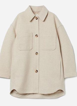 Тепла курткп сорочка h&m