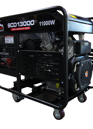 Дизельный генератор 2-в-1 vulkan scd13000-ii (220/380в, 10-11квт) трехфазный с электростартером