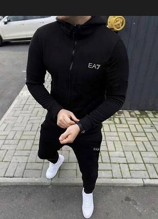 Чоловічий спортивний костюм armani ea7 чорний