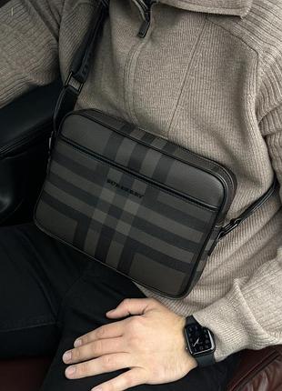 Сумка burberry muswell shoulder crossbody bag dark brown