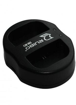Зарядний пристрій ruibo usb для двох акумуляторів canon lp-e6