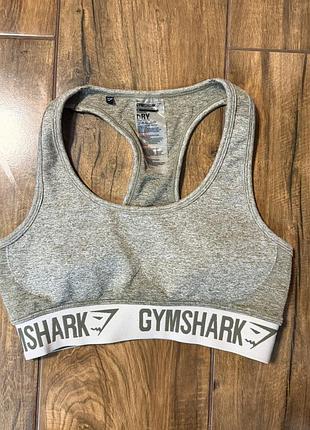 Top новий топ меланж gymshark розмір м з широкою резинкою швидкосохнучий моделюючий плотний матеріал з чашечками для бігу фітнесу залу йоги спорту