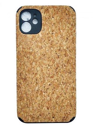 Чехол для apple iphone 11 pro alitek пробковое дерево brown/black