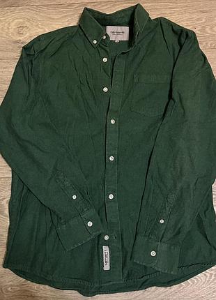 Чоловіча зелена сорочка carhartt wip l/s dalton shirt (оригінал)