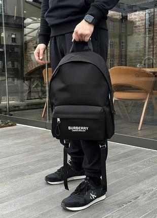 Рюкзак burberry logo print nylon backpack black