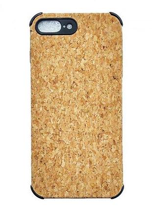 Чехол для apple iphone 7 plus, 8 plus alitek пробковое дерево brown/black