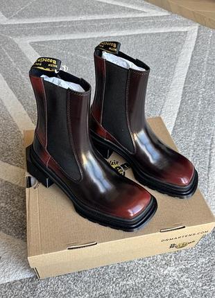 Черевики жіночі dr. martens вишневі, розмір 37