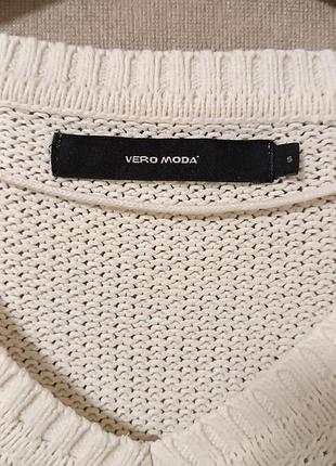 Вязаный котоновый свитер vero moda 5