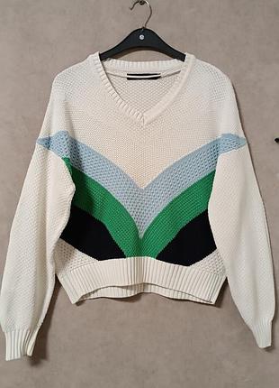 Вязаный котоновый свитер vero moda 2