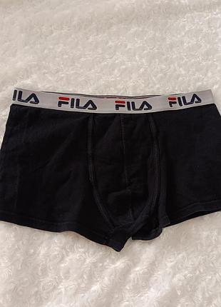 Черные боксерки базовые трусы мужские коттоновые fils m l 10 12 38 40 46 48