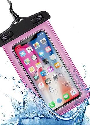 Водонепроникний чохол/кейс для телефона універсальний alitek pink