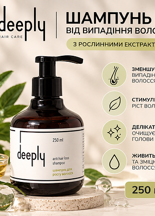 Шампунь для росту волосся deeply anti hair loss shampoo