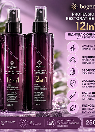 Bogenia професійний відновлюючий спрей для волосся 12 в 1
