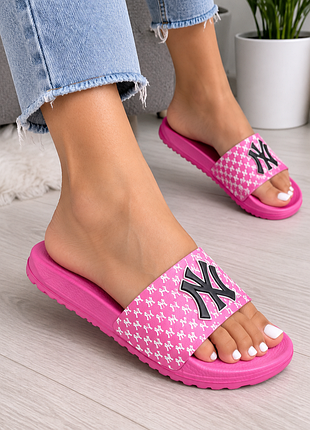Шлепанцы new york yankees pink 🩷
