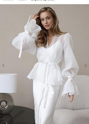 Блуза прозора з органзи like angel
