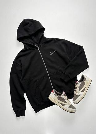 Чоловіча зіпка nike чорна | чоловіча кофта найк