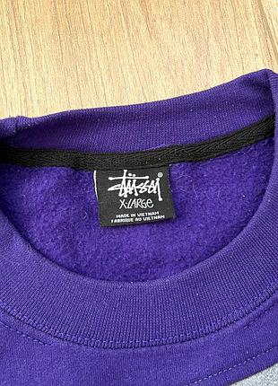 Оригінальний світшот stüssy reworked / patchwork crewneck 4