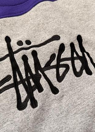 Оригінальний світшот stüssy reworked / patchwork crewneck 3
