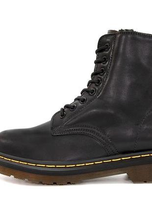 Сапоги зимние мужские черные мартинсы dr. martens 1460 black ❄️ хутро