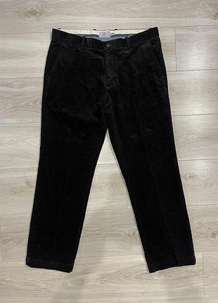 Чоловічі вельветові штани коричневі marks & spencer (m&s collection)