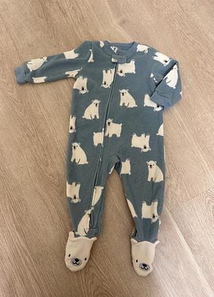Чоловічок флісовий carter’s теплий 12 міс 2