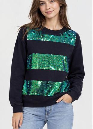 Свитшот  с пайетками h&m